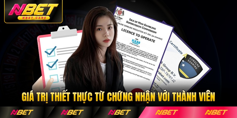 Giá trị thiết thực từ chứng nhận với thành viên NBET