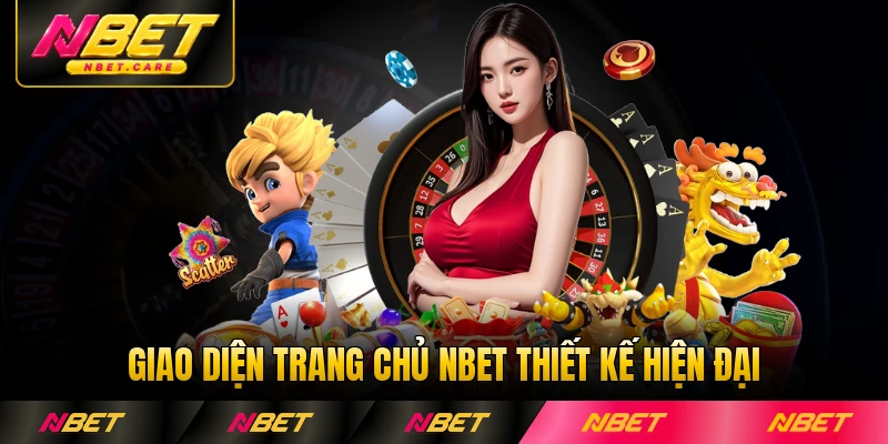 Giao diện trang chủ NBET thiết kế hiện đại bắt mắt